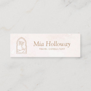 Modern Boho Minimal Handflatan Träd Business