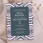 Modern Boho Mönster Anpassningsbar B'nai Fladdermu Inbjudningar<br><div class="desc">Perfekt-kort för att tillkännage en pub mitzvah, bat mitzvah eller annan judisk firande! Hand skapade konst åt dig! FULLT ANPASSADE! Klicka på "Anpassa" ovan om du vill redigera texten. Klicka på "Redigera med verktyg" om du vill justera typsnitt, färg och placeringar och ta bort baksidans design om du vill. Du...</div>