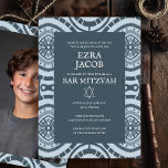 Modern Boho Mönster Anpassningsbar Photo Fladdermu Inbjudningar<br><div class="desc">Perfekt-kort för att tillkännage en pub mitzvah, bat mitzvah eller annan judisk firande! Hand skapade konst åt dig! FULLT ANPASSADE! Klicka på "Anpassa" ovan om du vill redigera texten och lägga till ett eget foto på baksidan. Klicka på "Redigera med verktyg" om du vill justera typsnitt, färg och placeringar och...</div>