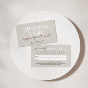 Modern Boho Möte påminnelse Tidsbeställning Kort