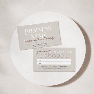 Modern Boho Möte påminnelse Tidsbeställning Kort