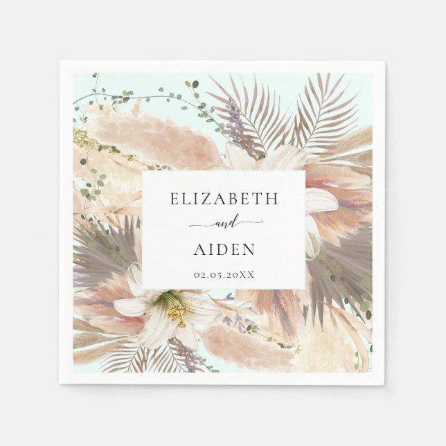 Modern Boho Napkins Pappersservett (Framsidan)