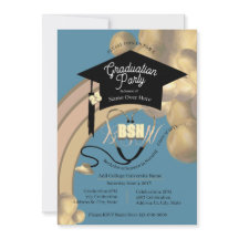 Modern Boho Neutralt Arc Blue Nurse Grad Party