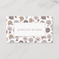 Modern Boho Neutralt Soft Färg Blommigt Botanical