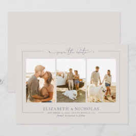 Modern Boho Ocean Glas | 3 Foto Spara Datum Datumet