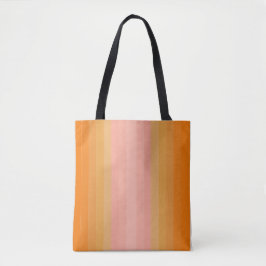 Modern Boho Orange and Rosa Tote Bag Tygkasse