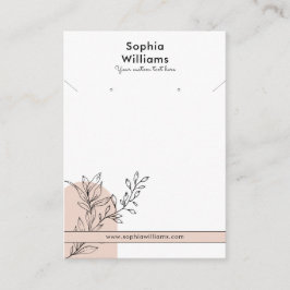 Modern Boho Pastel Necklace & Earring Visning Card