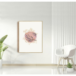 Modern Boho pastel wall konst Poster