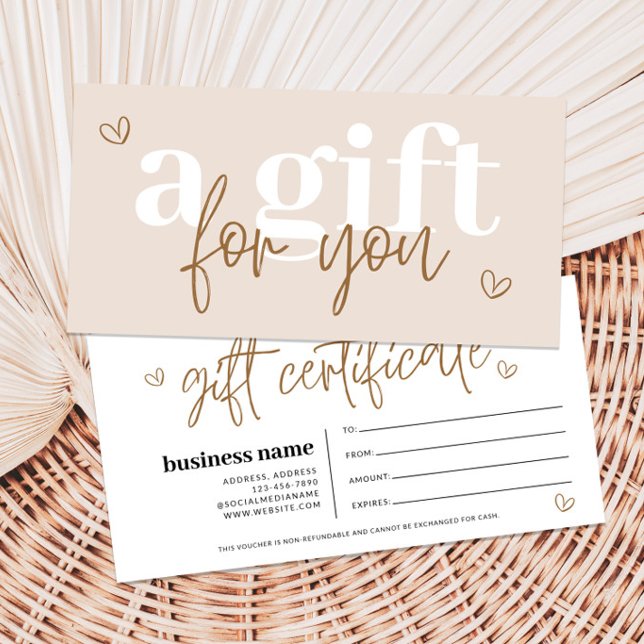 Modern Boho presentkortskupong (Boho Gift Certificate)