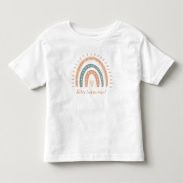 Modern Boho Rainbow Pastel Fiesta 1:a födelsedagen T Shirt