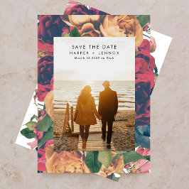 Modern Boho Ro Editable Photo Save Date Spara Datumet