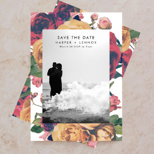 Modern Boho Ro Editable Photo Spara Datumet