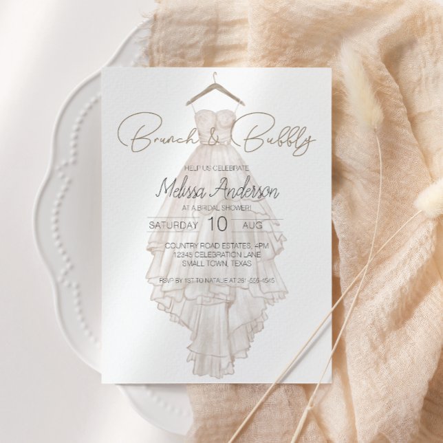 Modern Boho Rosa Elegant Blommig Bröllopsbrunch (Skapare uppladdad)