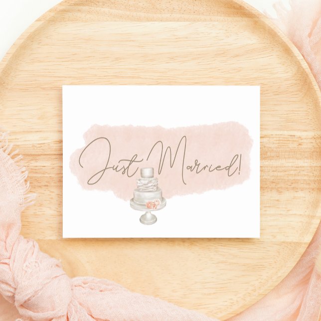 Modern Boho Rosa Elegant Blommig Nygift (Skapare uppladdad)