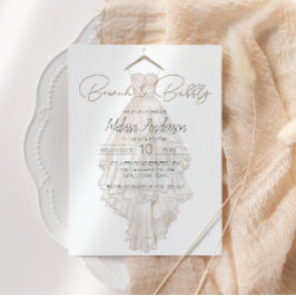 Modern Boho Rosa Elegant Blommigt Möhippa Brunch