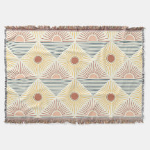 Modern Boho Sol-bomullsfransens ytterpivett - blan