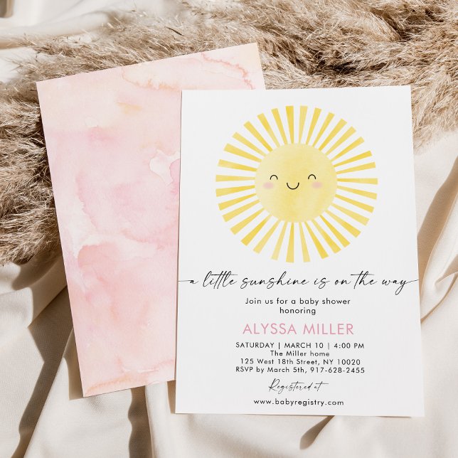 Modern Boho Sunshine Baby Shower Inbjudningar (Skapare uppladdad)