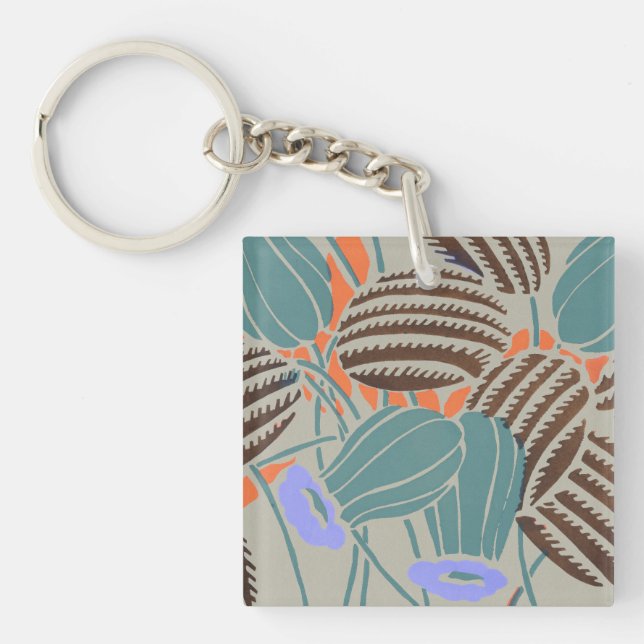 Modern Boho Teal & Lavender Blommig Dekor (Framsidan)