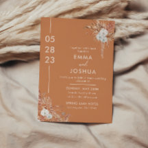 Modern Boho Terracotta Bröllop