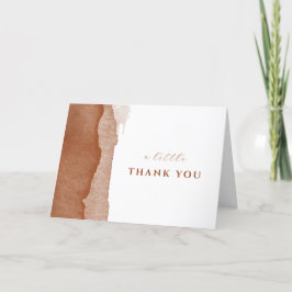 Modern Boho Terracotta Ombre Desert Baby Shower Tack Kort