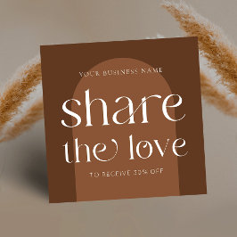Modern Boho Terracotta Refer en Friend Beauty Salo Rabattkort