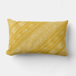 Modern Boho Tribal Gult Lumbarkudde