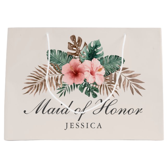 Modern Boho Tropical Foliage Maid of honor (Framsidan)