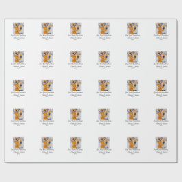 Modern boho - vårt första julfoto namn presentpapper