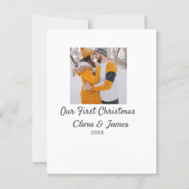 Modern boho - vårt första julfoto namn vykort