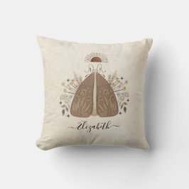 Modern Boho Vintage Butterfly Moth Dekorativ kudde