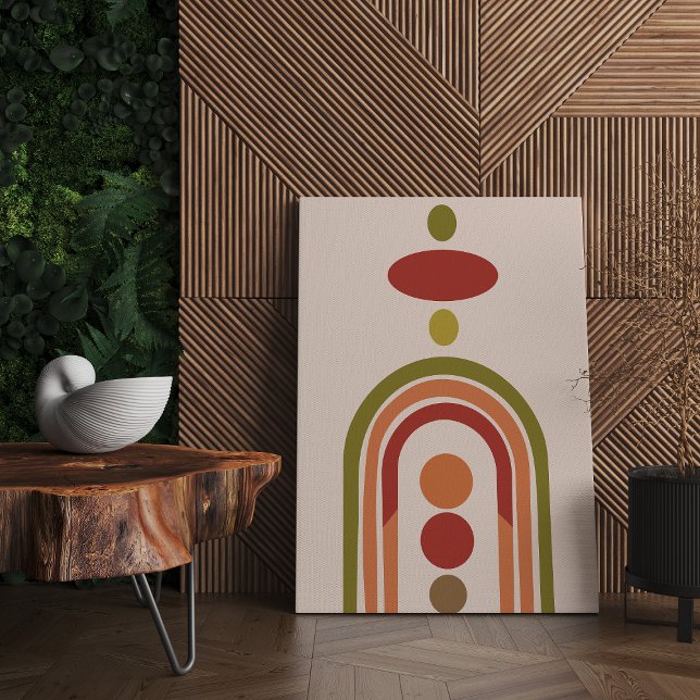 Modern Boho Wall Art, Mid Century Large Canvas (Skapare uppladdad)