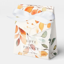 Modern Boho Watercolor Höst löv Bröllop