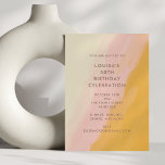 Modern Boho Watercolor Rosa Gult 50:e födelsedagen<br><div class="desc">Modern Boho Watercolor Rosa Gult 50:e Födelsedagsfest inbjudan</div>