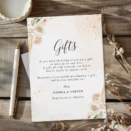 Modern Boho Wedding with Warm Floral Tones Tilläggskort