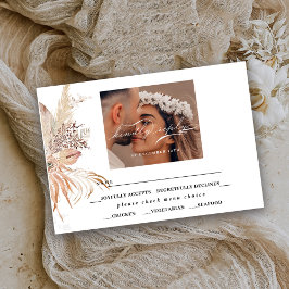 Modern Boho Whimsical Calligraphy Tilläggskort
