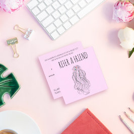 Modern Boho WildblommMöhippa Hair Stylist Blommigt Tidsbeställning Kort