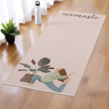 Modern Boho Women Rörelser Namaste Yogi-växter