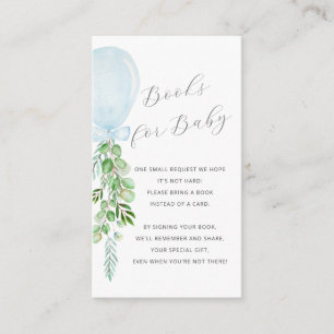 Modern Bokar för Baby blue ballonger Eucalyptus Tilläggskort