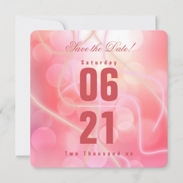 Modern Bokeh Candy Cotton Rosa with Typography (Framsida)