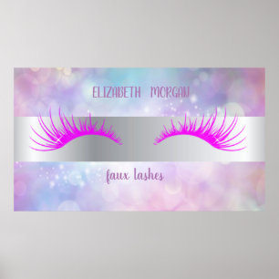 Modern Bokeh,Rand,Faux Lash Poster