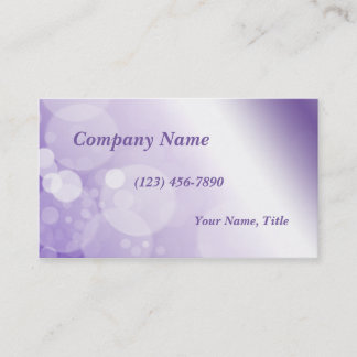 Modern Bokeh Rosa och Lila Visitkort