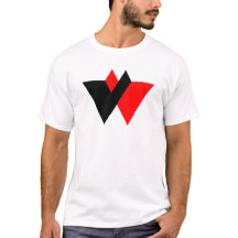 Modern bokstav W monogram