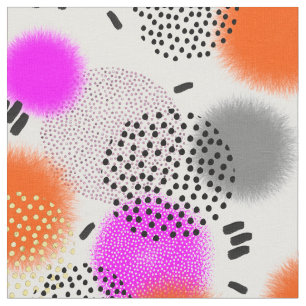 Modern Bold Bright Artsy Abstrakt Mönster Tyg