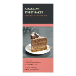 MODERN BOLD BRIGHT ROSA BLACK BAKERY PRIS SERVICE REKLAMKORT