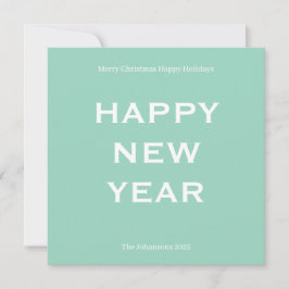 Modern Bold Holiday Card | Custom Text Minimalist  Julkort