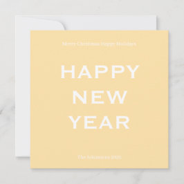 Modern Bold Holiday Card | Custom Text Minimalist  Julkort