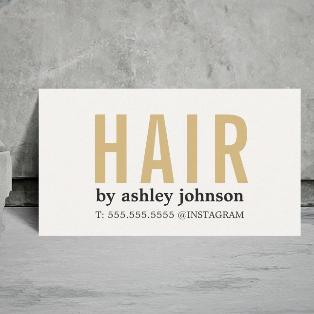 Modern Bold Light Pastel Hair Salon Visitkort (Skapare uppladdad)