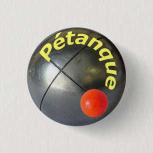 Modern boll av stålpetanque knapp