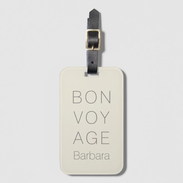 MODERN BON VOYAGE TRAVELER VANILLA CREAM BAGAGEBRICKA (Framsida vertikal)
