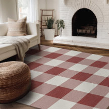 Modern bondhouse Matta Red och Beige Buffalo Play